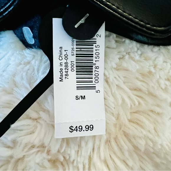 ๐NWT Banana Republic black Vegan Leather Gloves size S/M - Picture 4 of 9